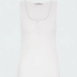 Wholesale ✔️ Dorothee Schumacher 👩 women Soft Rib Tank Top in Camellia White 🥰