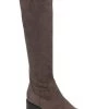 Deals 👍 Kenneth Cole Reaction Salt Stretch 👩 Womens Zipper Block Heel Knee-High 🥾 Boots 🌟