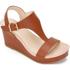 Brand new 😉 Kenneth Cole Reaction Cami 👩 Womens Faux Leather Platforms Wedge 🩴 Sandals ✨
