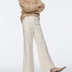 Promo 🧨 Dorothee Schumacher 👩 women Wide Leg Pants in Canvas White 🌟