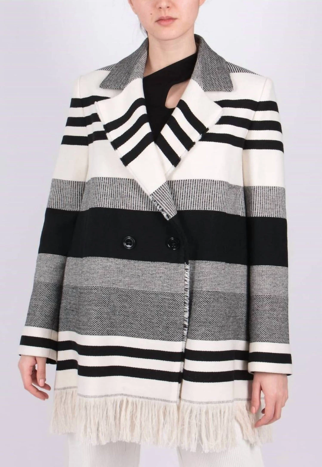 Outlet π Dorothee Schumacher π© women Striped Luxury Jacket in Black/Beige β 3 Outlet π Dorothee Schumacher π© women Striped Luxury Jacket in Black/Beige β - Image 3