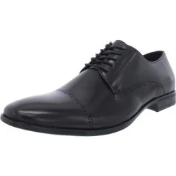 Coupon ✔️ Kenneth Cole Reaction Eddy BRG Mens Faux Leather Brogue Cap Toe Oxfords 🥰