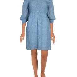 Best deal ✨ Lucca 👩 Womens Smocked Puff Sleeves Mini 👗 Dress 💯