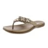 Promo ⭐ Kenneth Cole Reaction Glam-Athon 👩 Womens Faux Leather Thong Flip-Flops 🎁