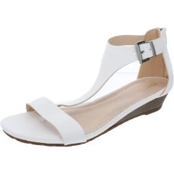 Cheapest 🤩 Kenneth Cole Reaction Great Love 👩 Womens Open Toe Ankle Strap Wedge 🩴 Sandals 🧨