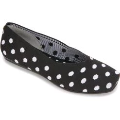 Budget 🔥 Kenneth Cole Reaction Adria Knit Ballet 👩 Womens Slip On Padded Insole Ballet Flats ⭐