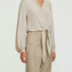 Best Pirce ✨ Dorothee Schumacher 👩 women Fluid Luxury Blouse in Greysand 🤩