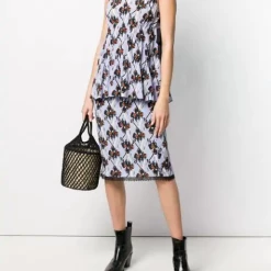 Hot Sale 🥰 Dorothee Schumacher 👩 women Flower Breeze Top in Caribbean Blue Orchid ✨