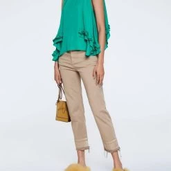 New 🎁 Dorothee Schumacher 👩 women Sporty Coolness Pants in Light Greige 😀