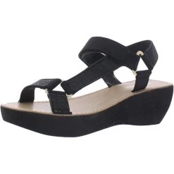 Budget ❤️ Kenneth Cole Reaction FINE SPORT JEWEL 👩 Womens Embellished Platform Sport 🩴 Sandals ✔️