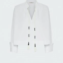 Outlet 🌟 Dorothee Schumacher 👩 women Poplin Power Blouse in White 🎉 -Donna Karan Sleepwear Shop a2c4a23d18574934a4baf37a1782d806 1080x
