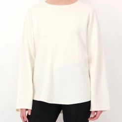 Hot Sale ⌛ Dorothee Schumacher 👩 women Sporty Movement Sweater in Camellia White 🎉