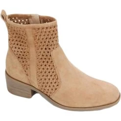 Outlet 🛒 Kenneth Cole Reaction Salt Weave 👩 Womens Woven Zipper Ankle 🥾 Boots 💯