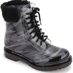 Cheap 🎉 Kenneth Cole Reaction Cozy 👩 Womens Vinyl Ankle Rain 🥾 Boots 🛒