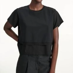 Promo 😉 Dorothee Schumacher 👩 women Playful Volumes Top in Pure Black 👏