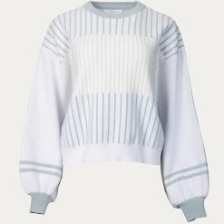Discount 🥰 Lucca 👩 women Hygea Slouchy Striped Sweater in Age 😍
