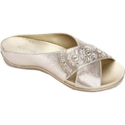 New 🤩 Kenneth Cole Reaction Glam 2.0 Jewel X-Band 👩 Womens Open Toe Slip On Footbed 🩴 Sandals 💯