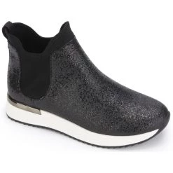 Budget 🎉 Kenneth Cole Reaction Cameron Chelsea Jogger 👩 Womens Glitter Slip On Chelsea 🥾 Boots 🛒