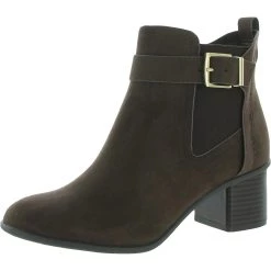 Best Sale 👍 Kenneth Cole Reaction Corey 45 Bootie 👩 Womens Round Toe Block Heel Ankle 🥾 Boots 💯