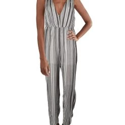 Cheap 😉 Lush 👩 Womens Striped V-Neck Pants 😉