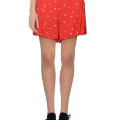 Coupon 🔥 Lush 👩 Womens Floral Pull On Casual Shorts 🤩