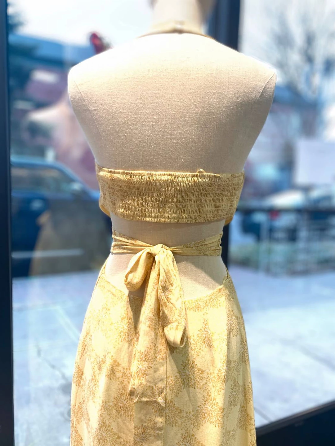 Promo π Lush π© women Halter Back Tie Maxi π Dress in Golden Yellow π 2 Promo π Lush π© women Halter Back Tie Maxi π Dress in Golden Yellow π - Image 2