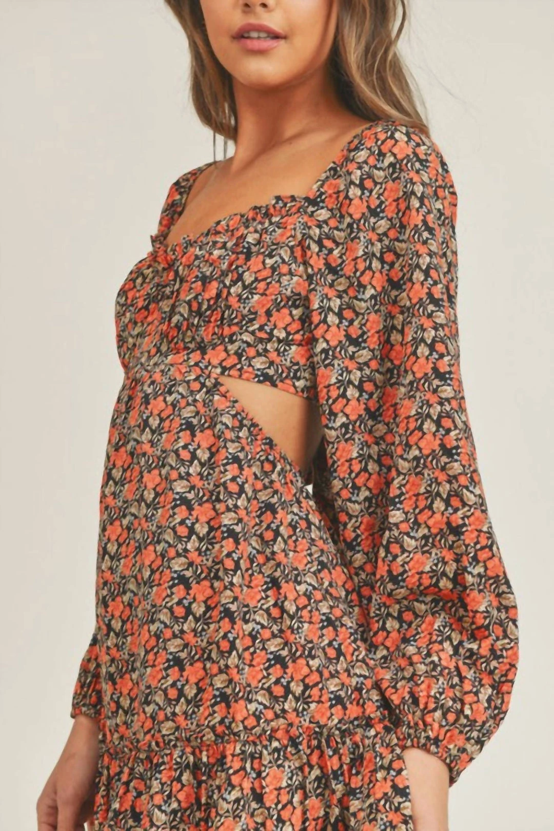 Top 10 π Lush π© women Cut Out Open Back Mini π Dress in Black Red Floral π 3 Top 10 π Lush π© women Cut Out Open Back Mini π Dress in Black Red Floral π - Image 3