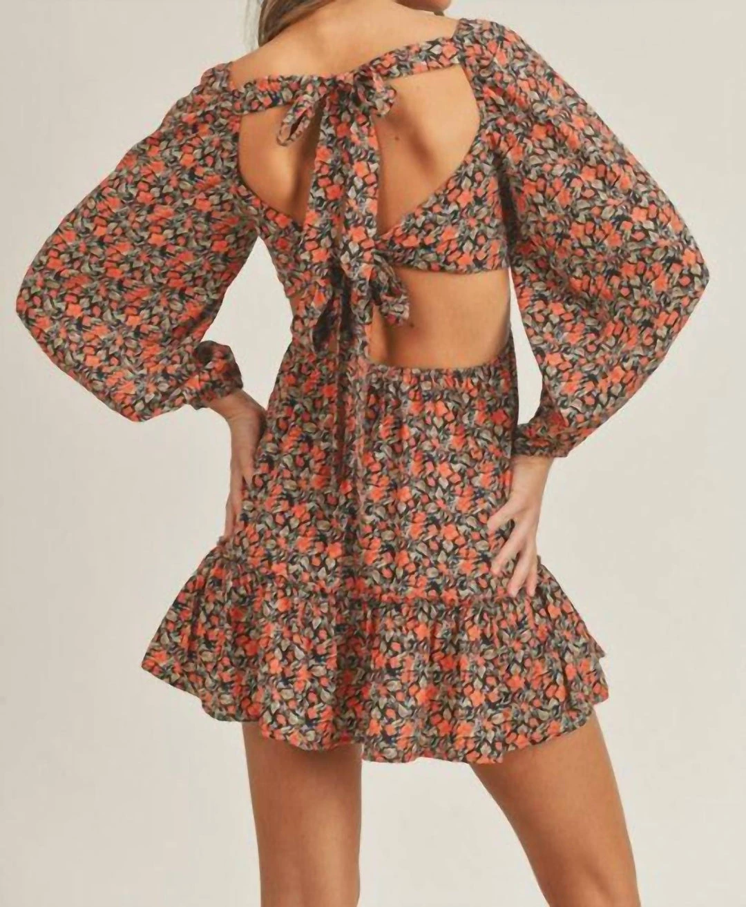 Top 10 π Lush π© women Cut Out Open Back Mini π Dress in Black Red Floral π 2 Top 10 π Lush π© women Cut Out Open Back Mini π Dress in Black Red Floral π - Image 2