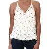Best deal 🤩 Lush 👩 Womens Polka Dot Surplice Tank Top 😉