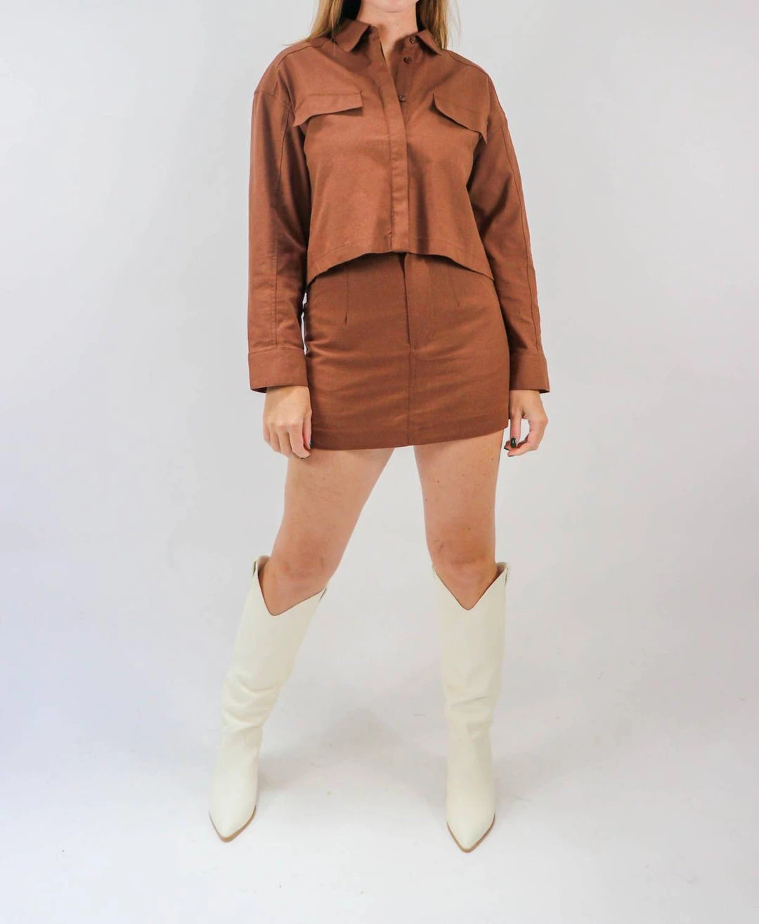 Buy π₯ Lush π© women Down For The Ride Button Up Cropped π Shirt in Chocolate β 1 Buy π₯ Lush π© women Down For The Ride Button Up Cropped π Shirt in Chocolate β